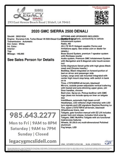 2020 GMC Sierra 2500 HD Denali