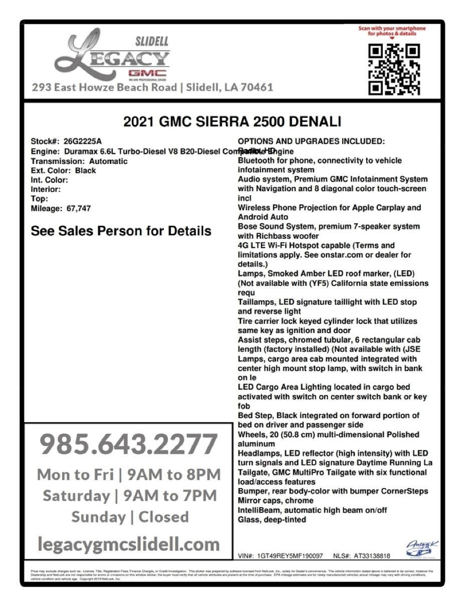 2021 GMC Sierra 2500 HD Denali