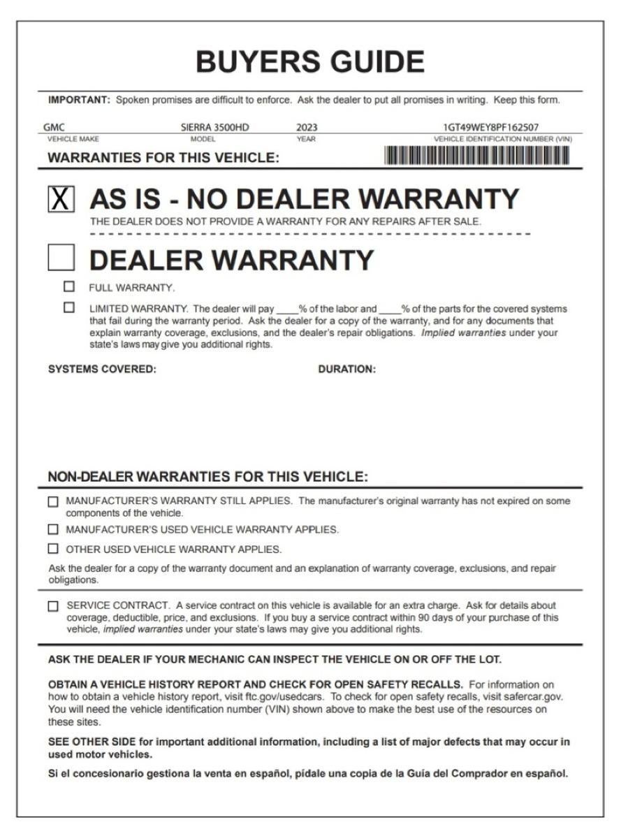 2023 GMC Sierra 3500 HD Denali