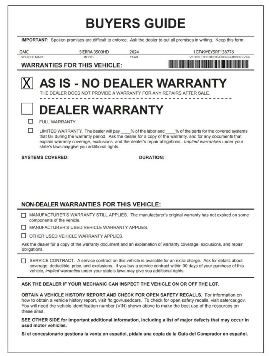 2024 GMC Sierra 3500 HD Denali Ultimate