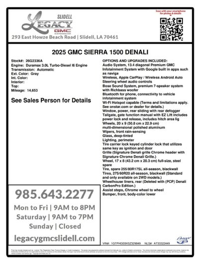 2025 GMC Sierra 1500 Denali