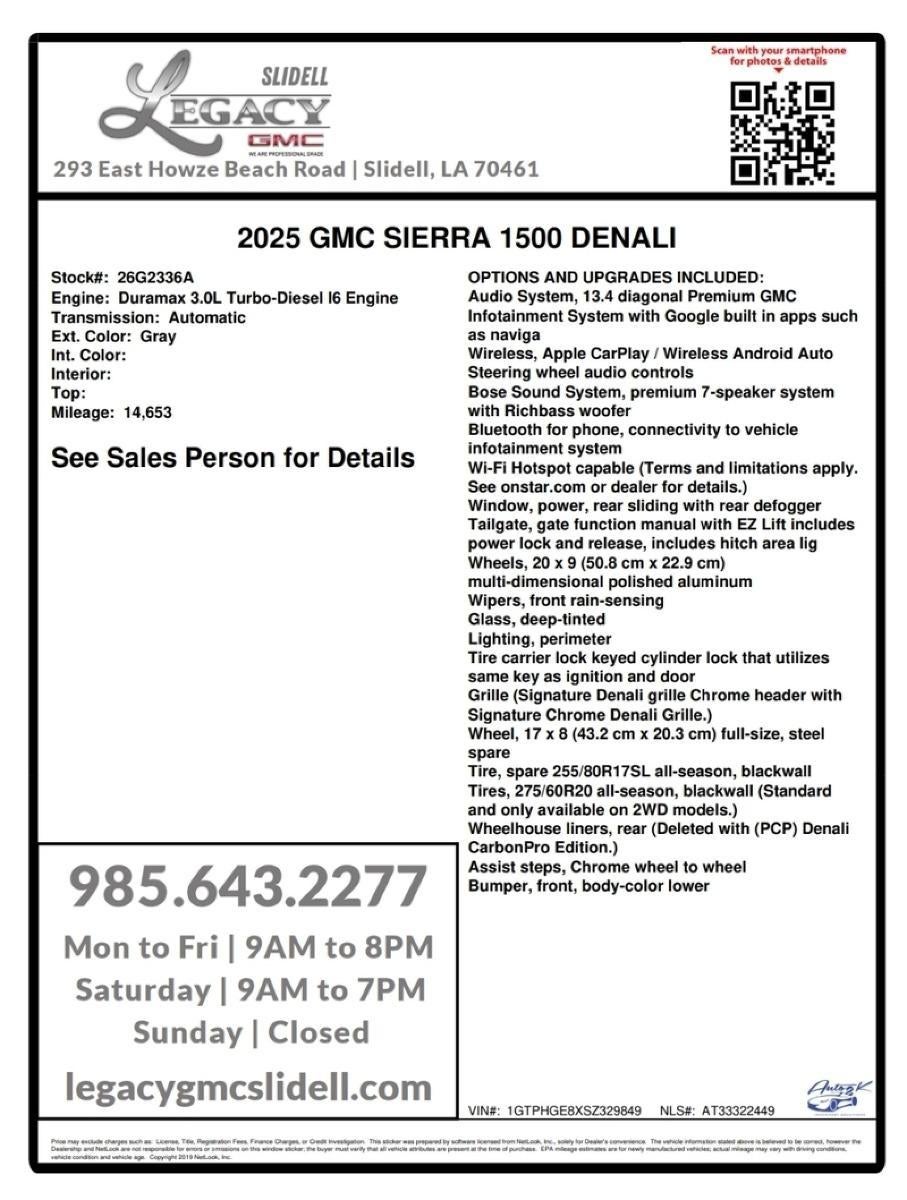 2025 GMC Sierra 1500 Denali