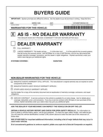2021 GMC Sierra 1500 SLT