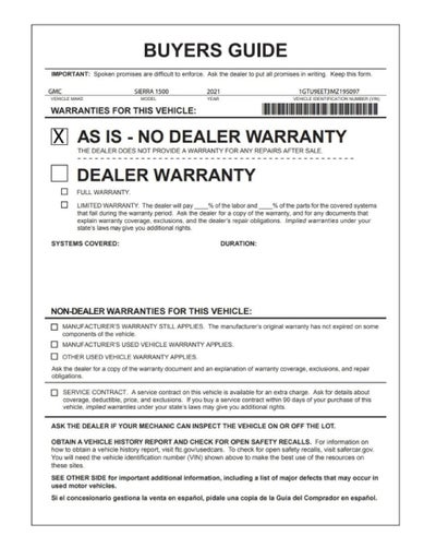 2021 GMC Sierra 1500 AT4