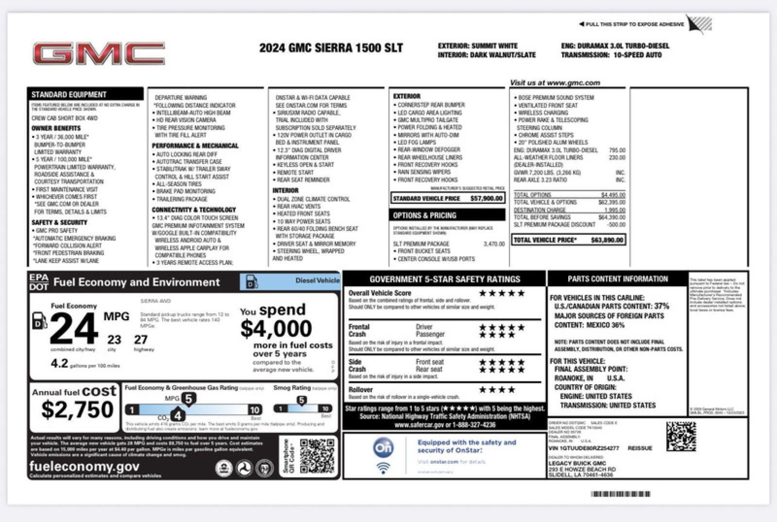 2024 GMC Sierra 1500 SLT
