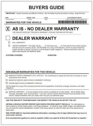 2023 GMC Sierra 1500 AT4