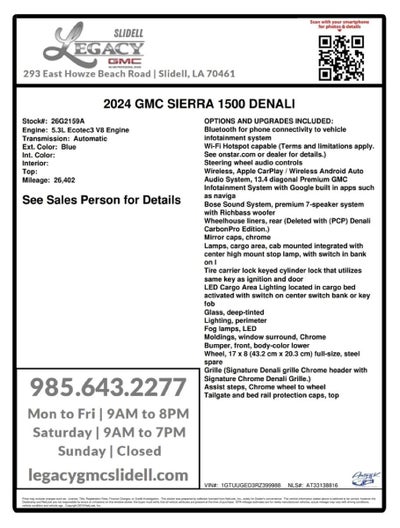 2024 GMC Sierra 1500 Denali