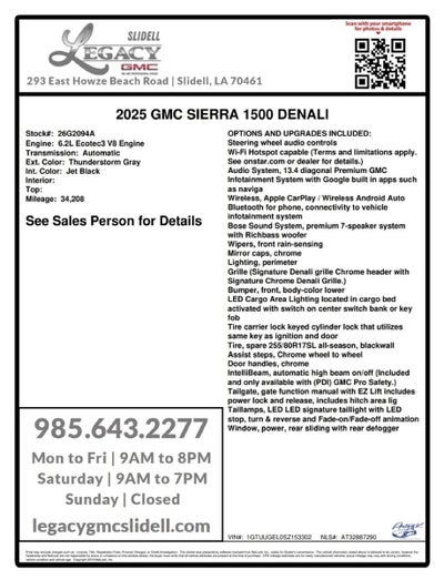 2025 GMC Sierra 1500 Denali