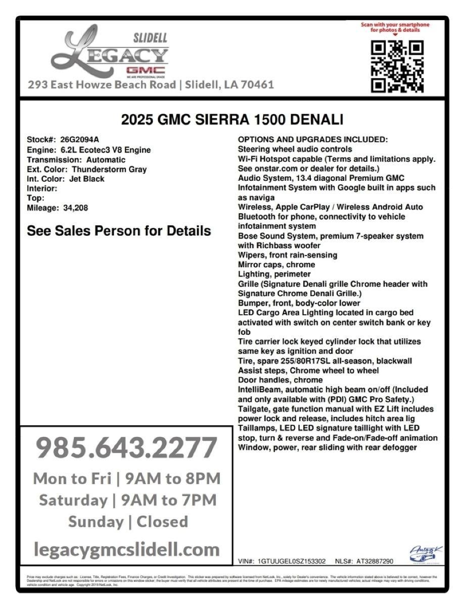 2025 GMC Sierra 1500 Denali