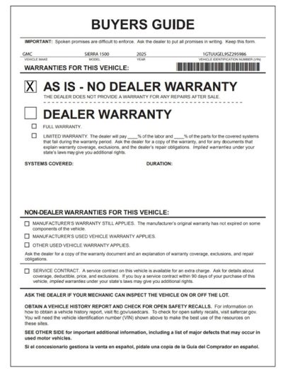 2025 GMC Sierra 1500 Denali