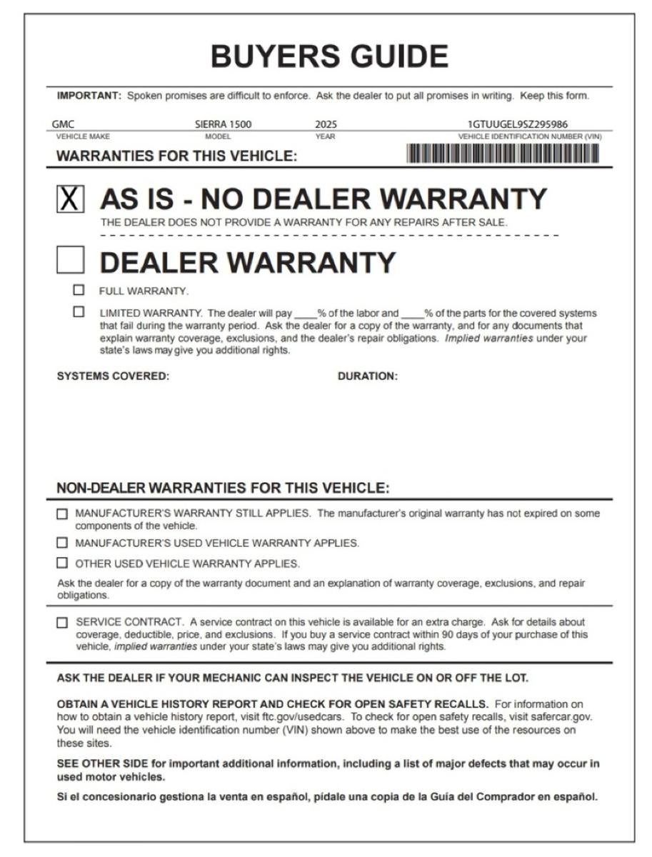 2025 GMC Sierra 1500 Denali