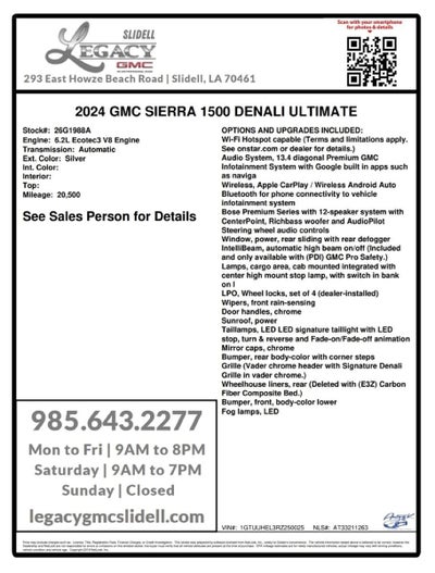 2024 GMC Sierra 1500 Denali Ultimate