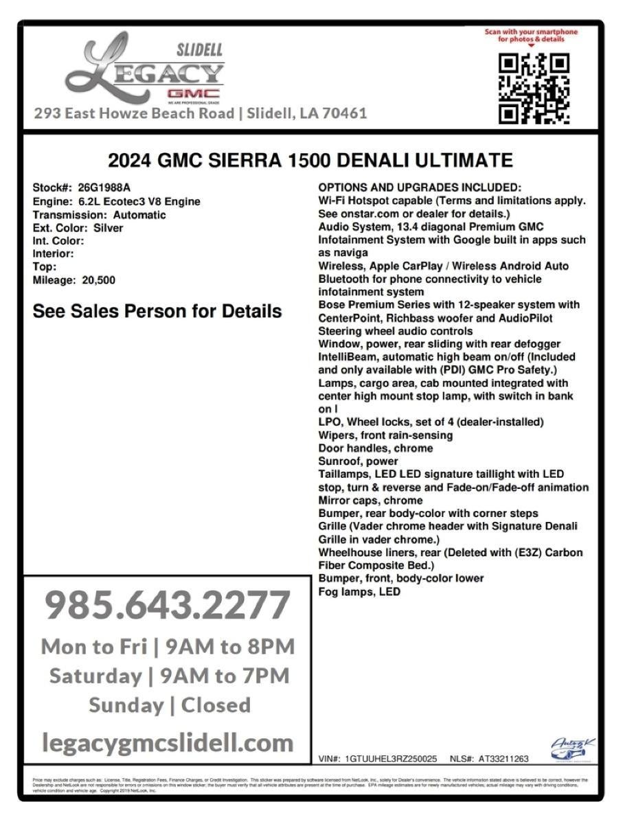 2024 GMC Sierra 1500 Denali Ultimate