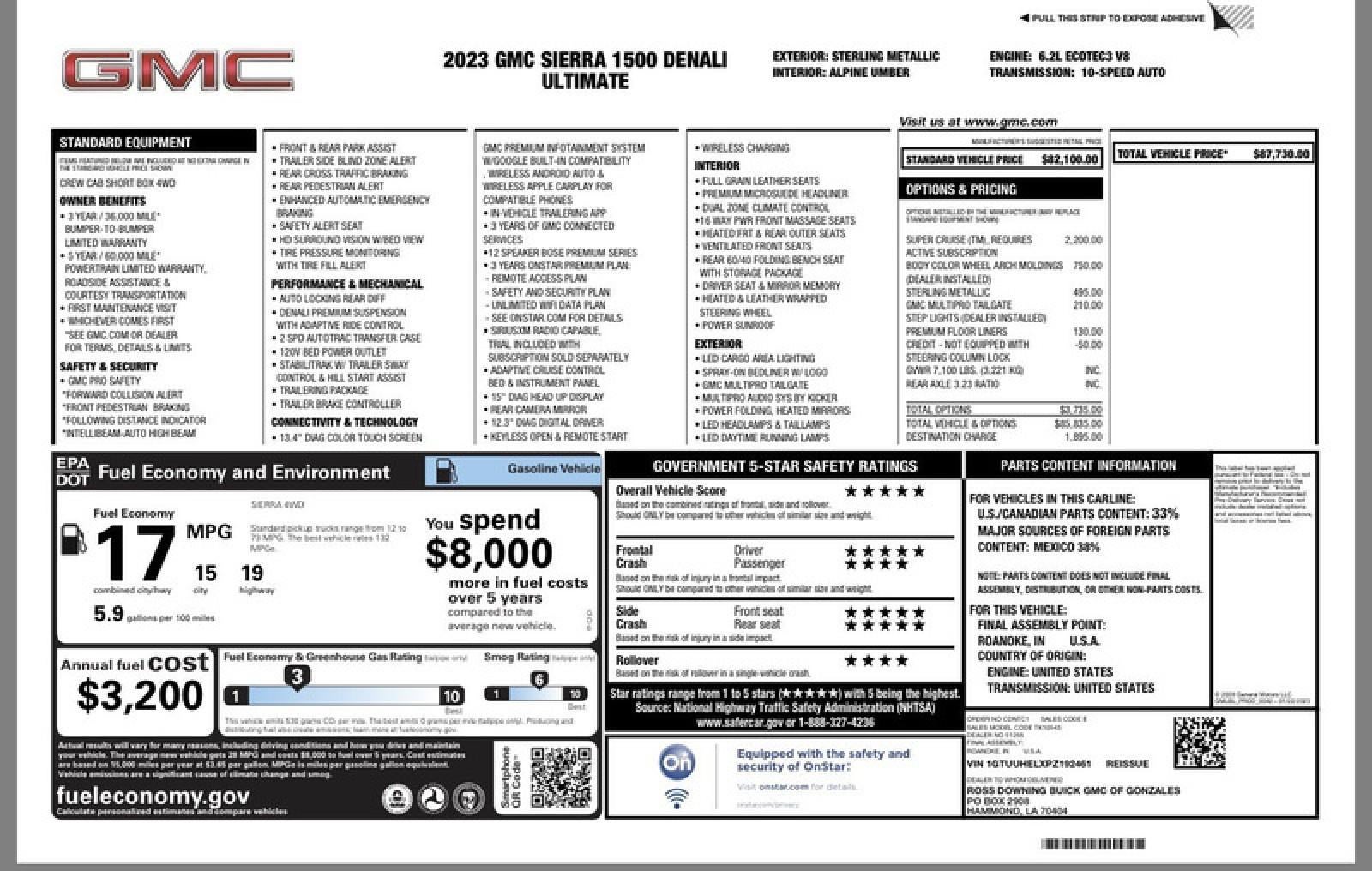 2023 GMC Sierra 1500 Denali Ultimate