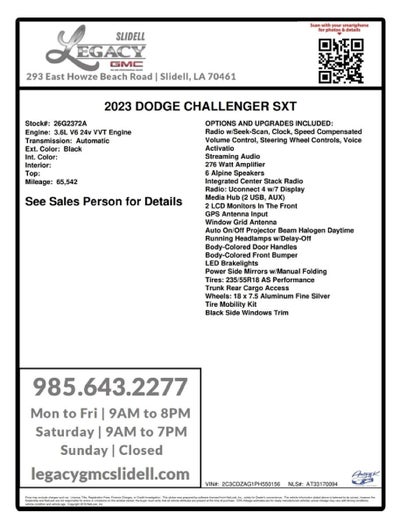 2023 Dodge Challenger SXT