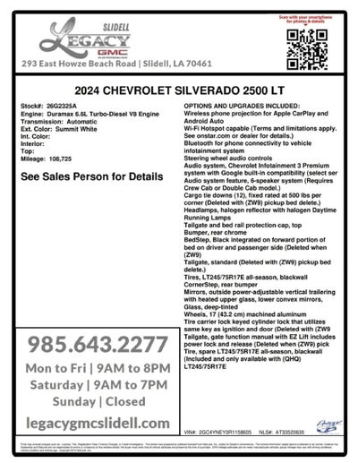 2024 Chevrolet Silverado 2500 HD LT