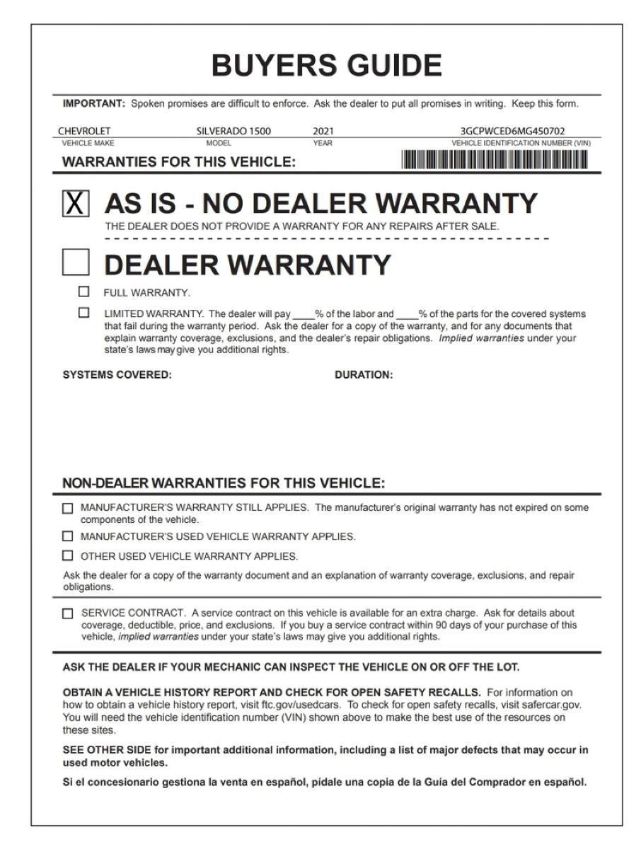 2021 Chevrolet Silverado 1500 LT All Star Edition