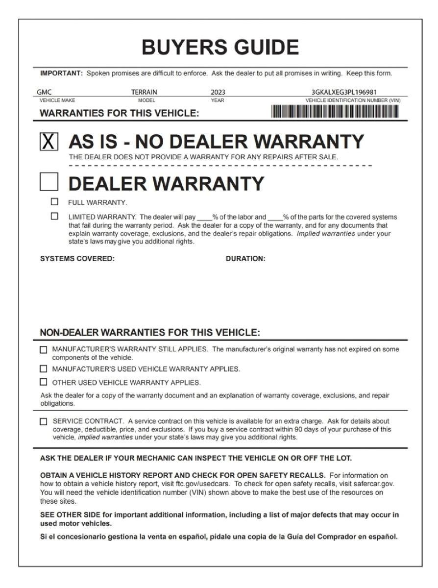 2023 GMC Terrain Denali