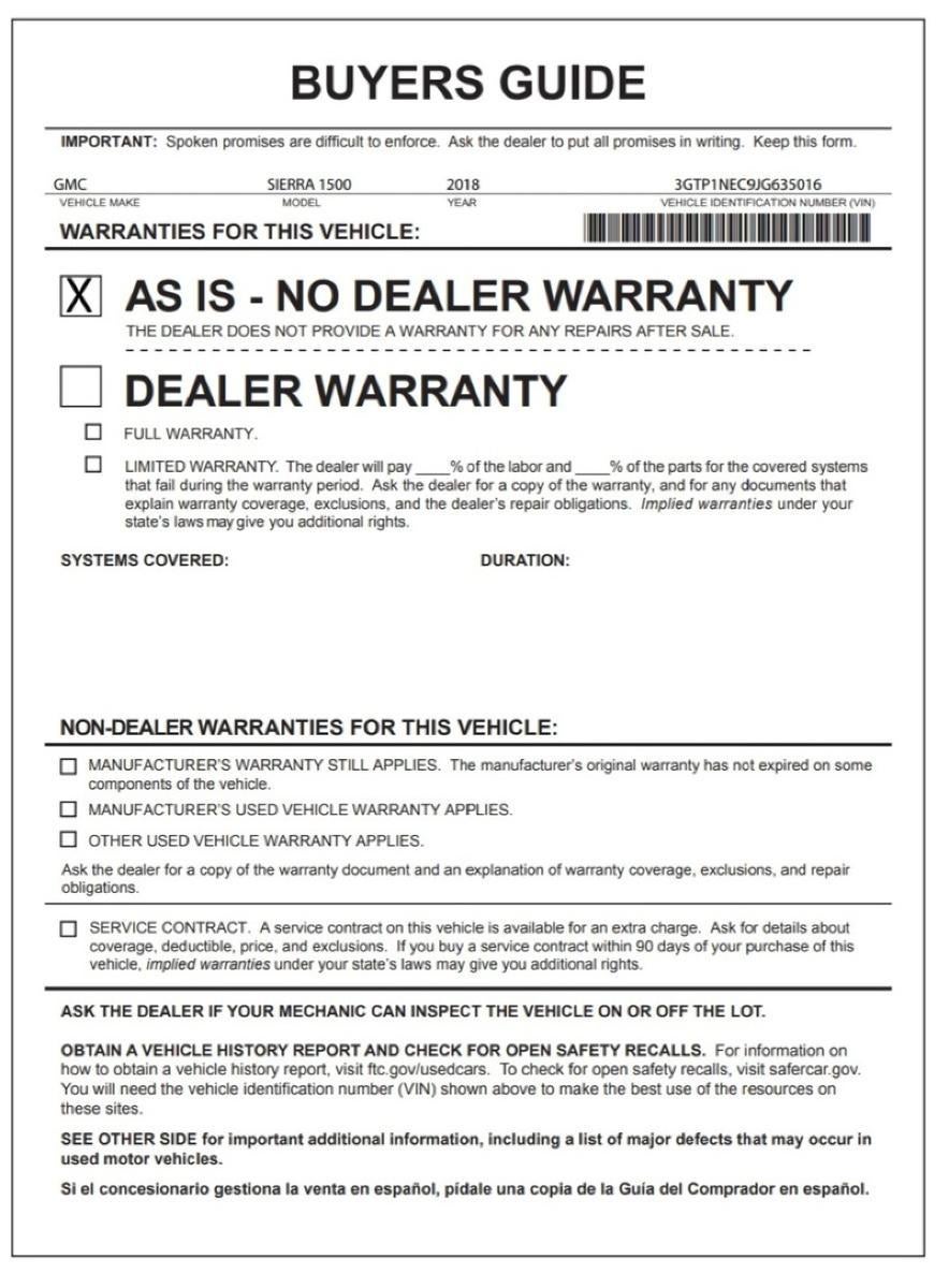 2018 GMC Sierra 1500 SLT