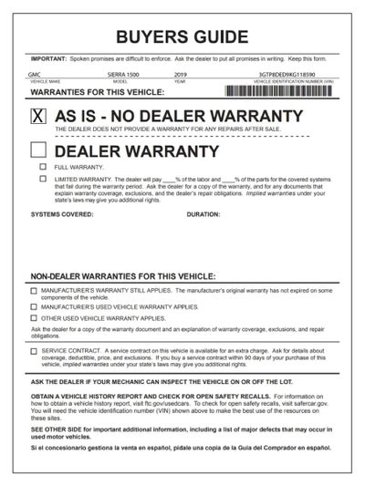 2019 GMC Sierra 1500 SLT