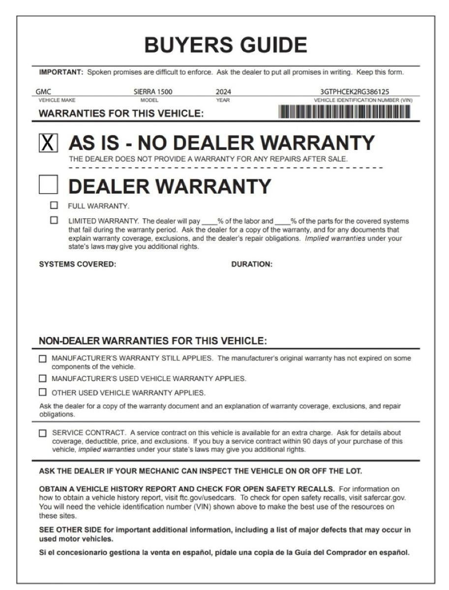 2024 GMC Sierra 1500 Elevation