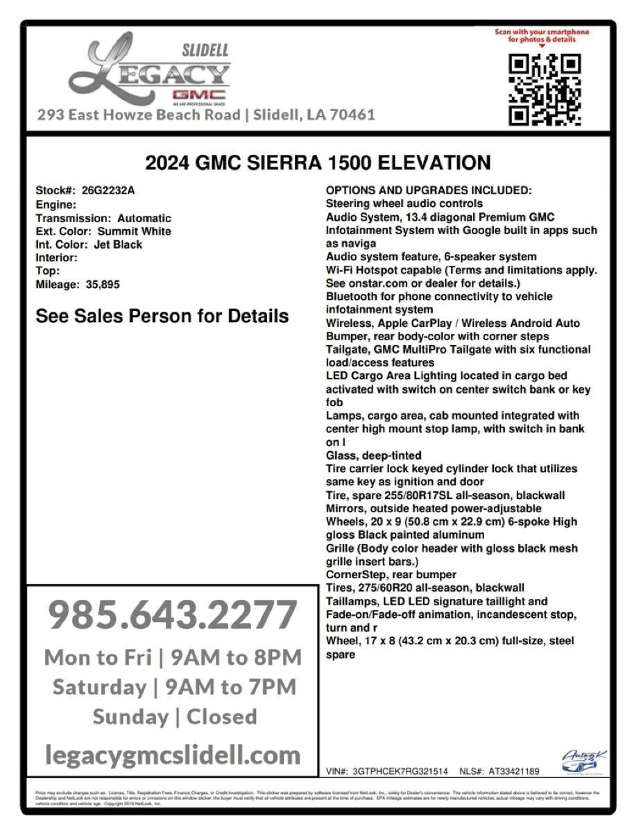 2024 GMC Sierra 1500 Elevation