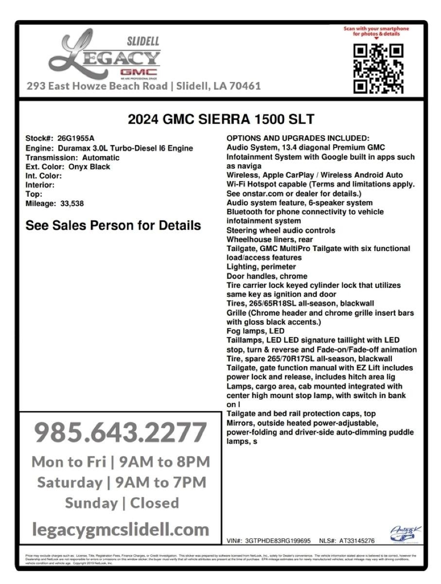 2024 GMC Sierra 1500 SLT