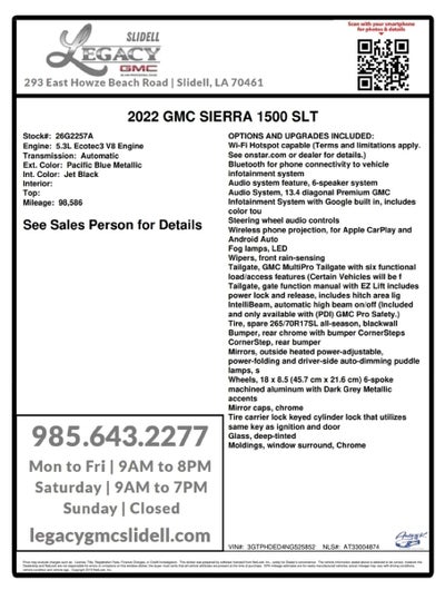 2022 GMC Sierra 1500 SLT