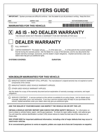 2021 GMC Sierra 1500 Elevation