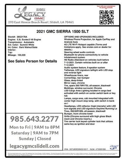 2021 GMC Sierra 1500 SLT