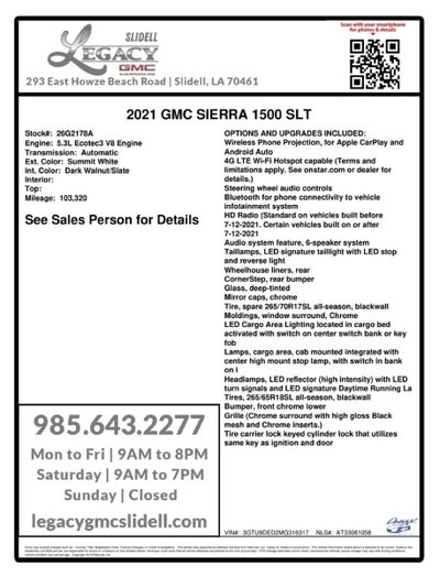 2021 GMC Sierra 1500 SLT