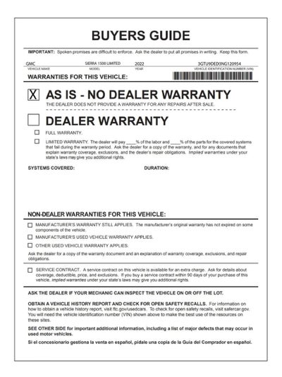 2022 GMC Sierra 1500 Limited SLT