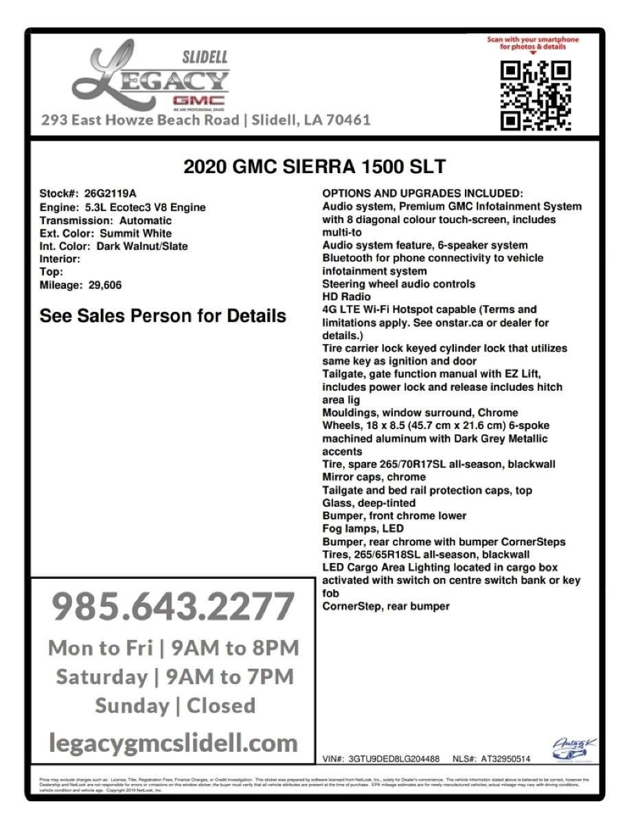 2020 GMC Sierra 1500 SLT