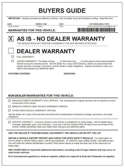 2021 GMC Sierra 1500 SLT