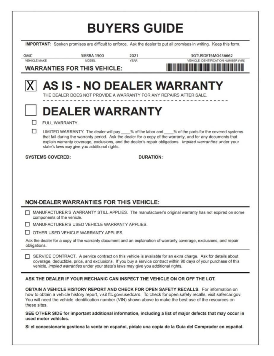 2021 GMC Sierra 1500 SLT