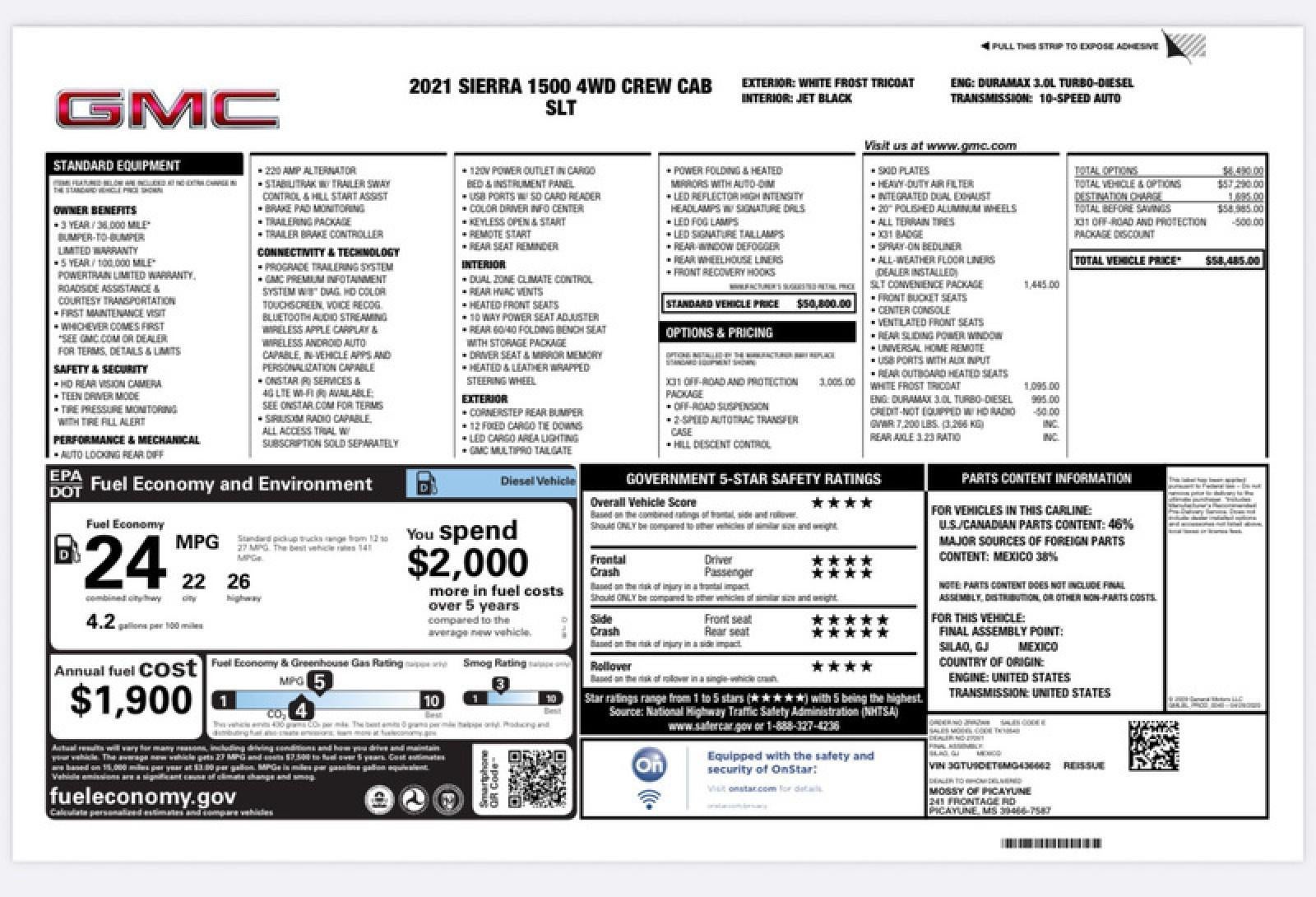 2021 GMC Sierra 1500 SLT