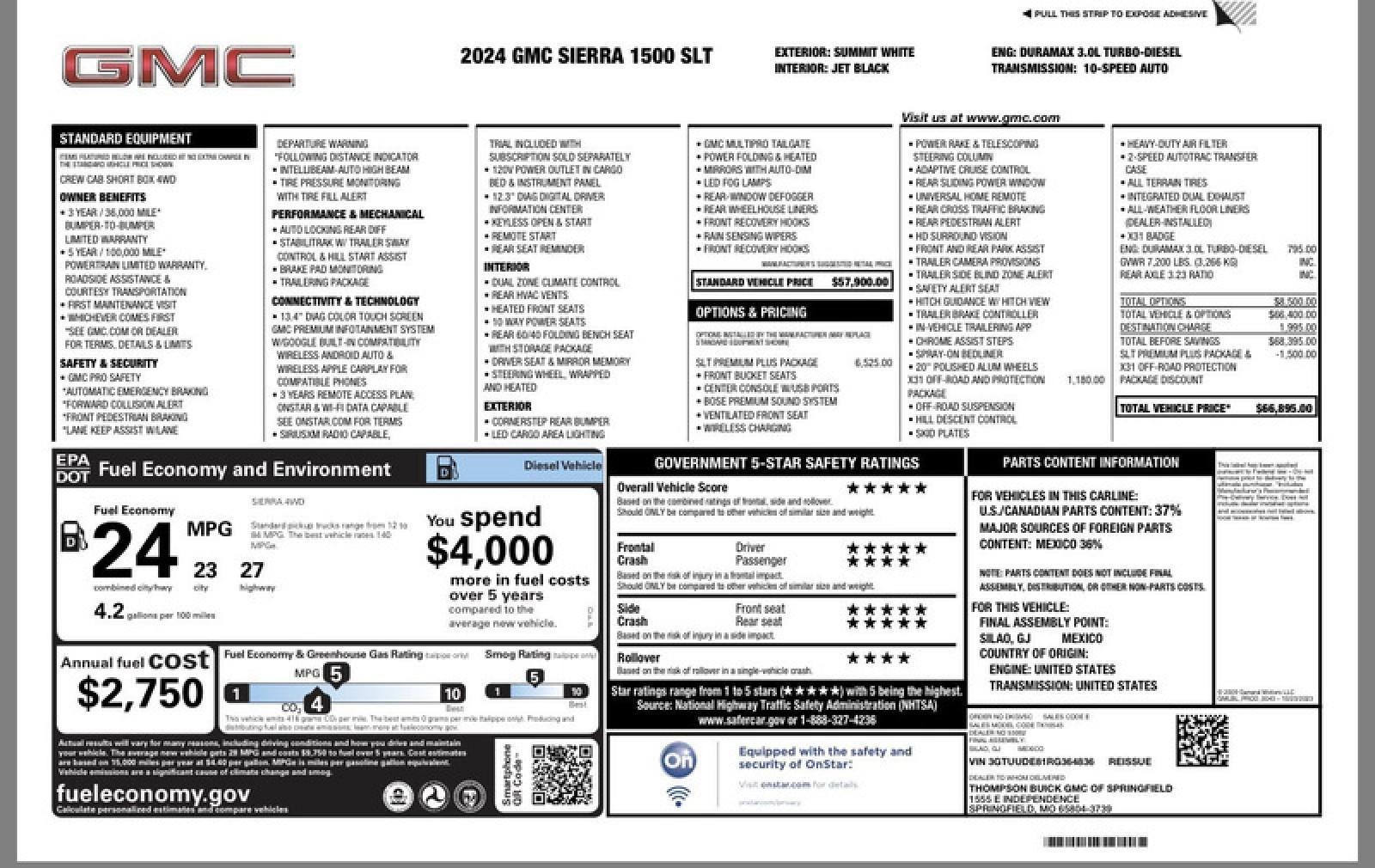 2024 GMC Sierra 1500 SLT