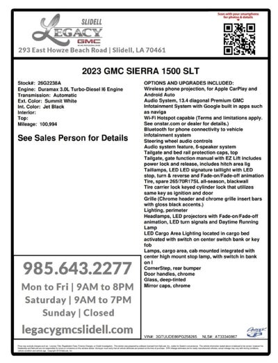 2023 GMC Sierra 1500 SLT