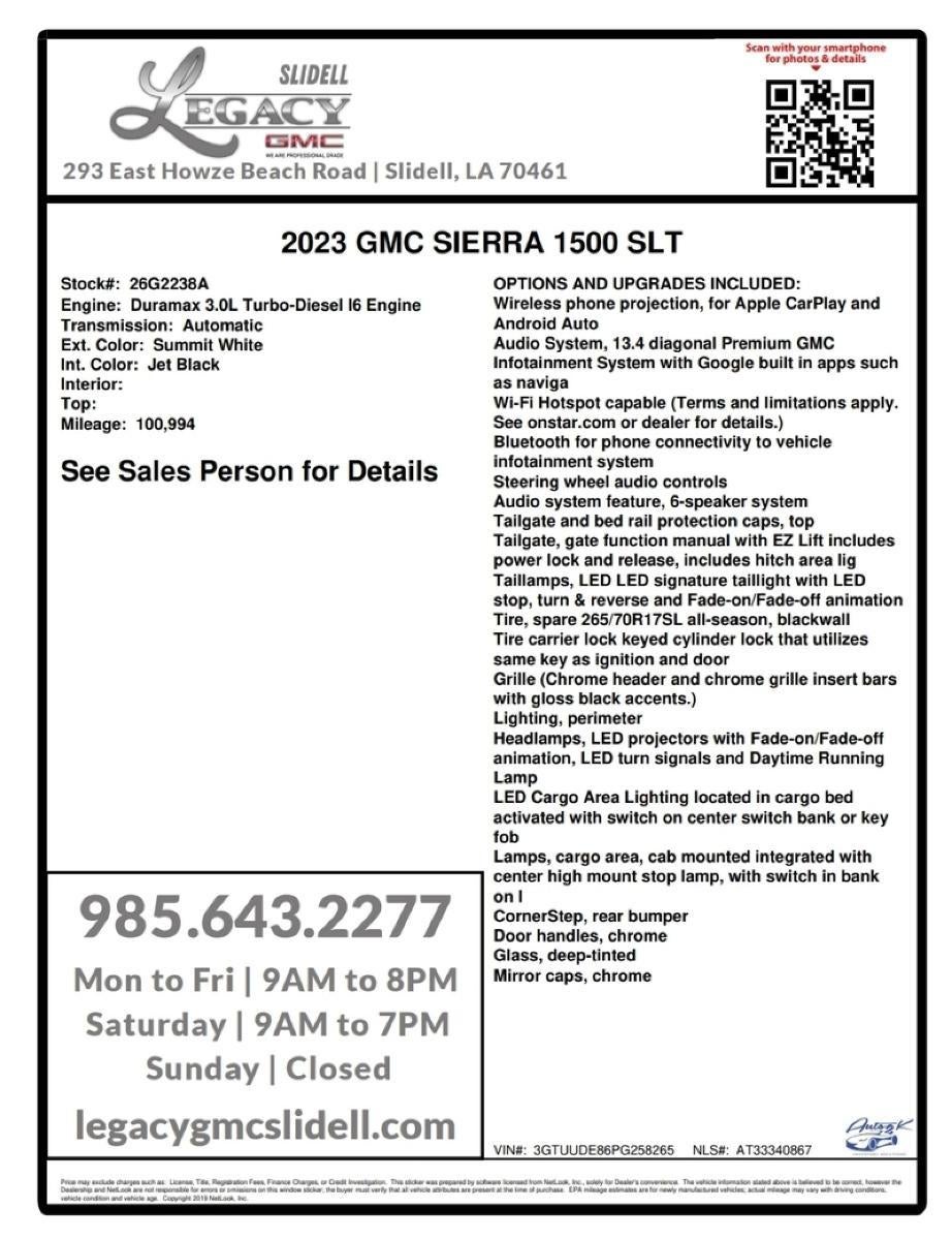 2023 GMC Sierra 1500 SLT