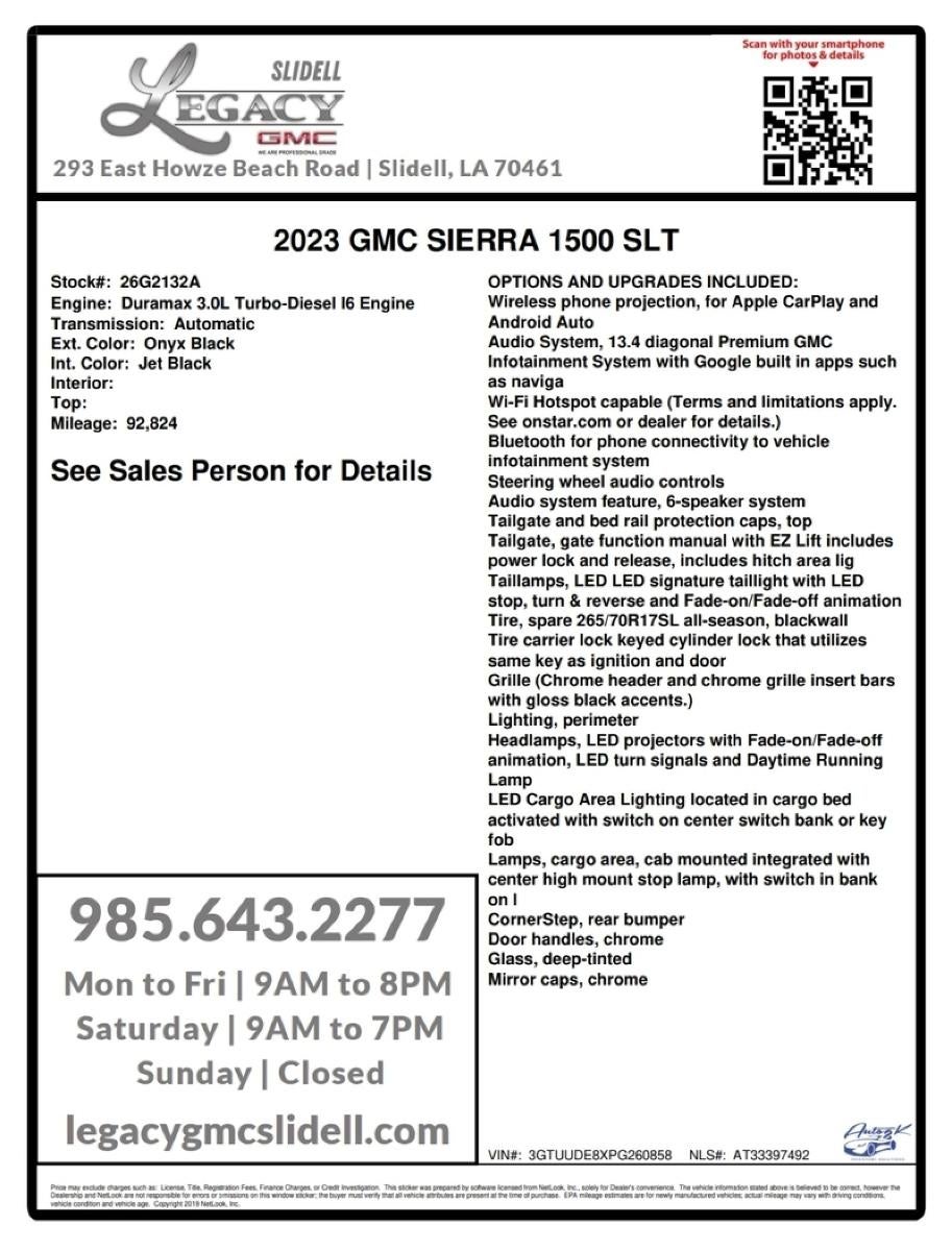 2023 GMC Sierra 1500 SLT