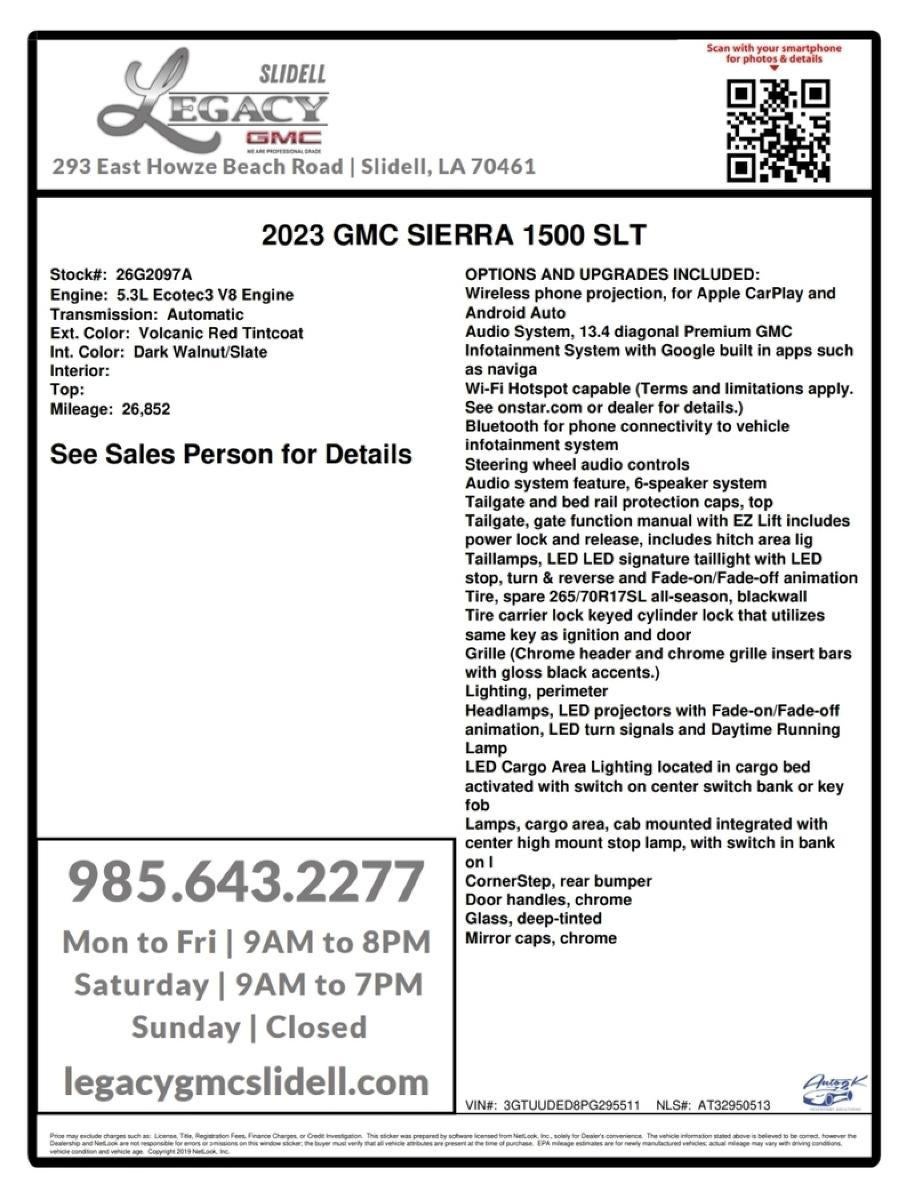 2023 GMC Sierra 1500 SLT