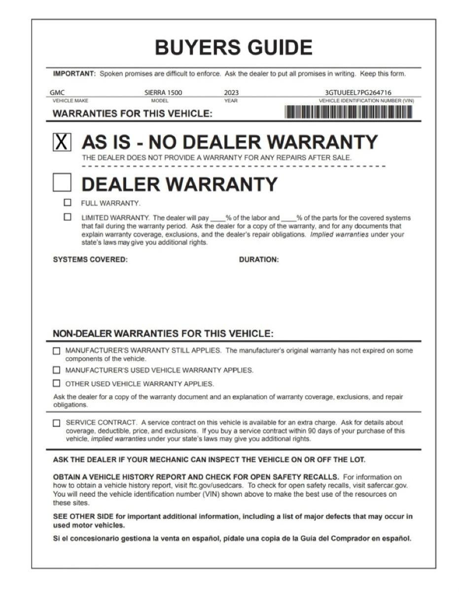 2023 GMC Sierra 1500 AT4