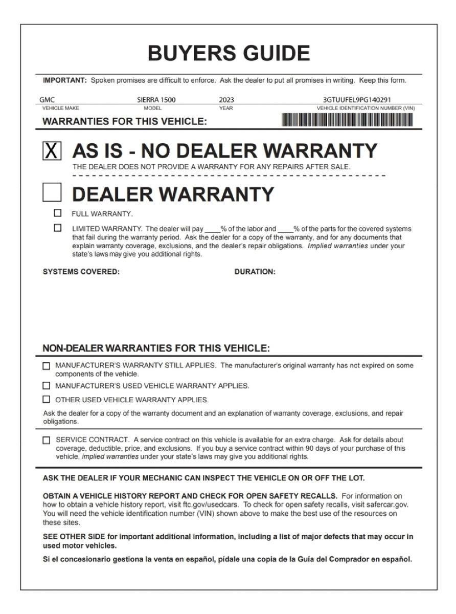 2023 GMC Sierra 1500 AT4X