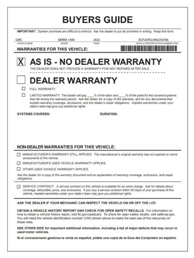 2022 GMC Sierra 1500 AT4X