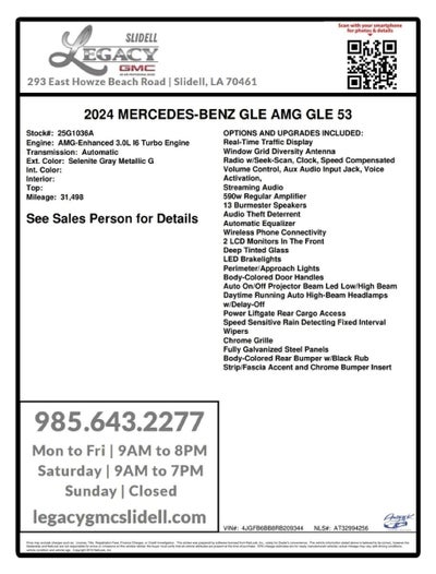 2024 Mercedes-Benz GLE AMG® GLE 53