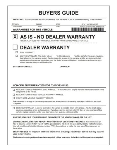 2020 Toyota Camry LE