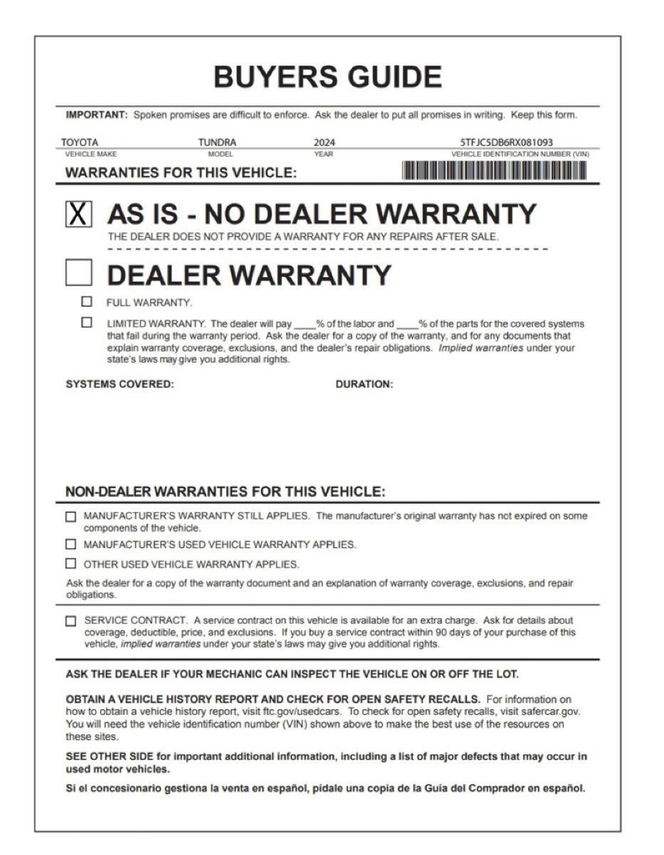 2024 Toyota Tundra 4WD Limited Hybrid