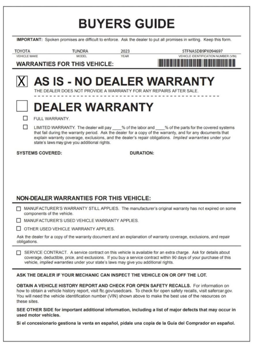 2023 Toyota Tundra 4WD Platinum