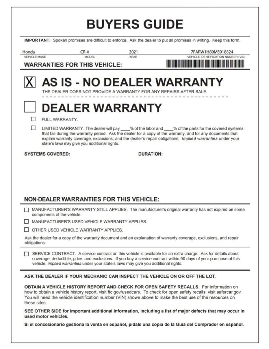 2021 Honda CR-V EX-L