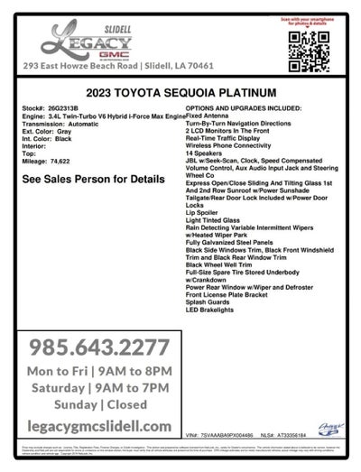 2023 Toyota Sequoia SR5